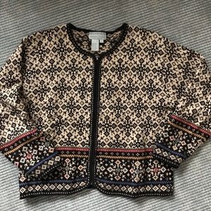 NORTIC TRADER cardigan sweater, large,great shape